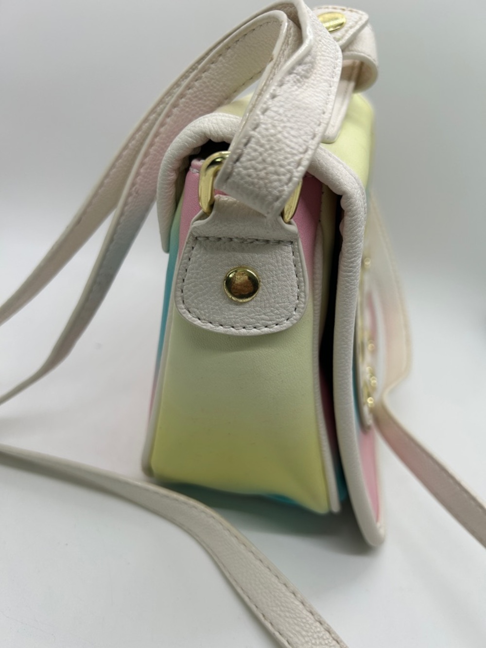 Betsey Johnson Cute Whimsical Pastel  Rotary Dial Leather Crossbody Bag Purse 🌸🌸 - Picture 4 of 12